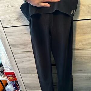 SOLD Victoria's Secret Black Angel Wing Straight Leg Pants